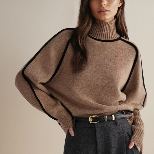 Sasha - Damen Winter-Rollkragen Pullover